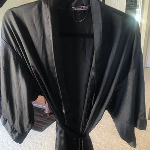 VS silk black robe